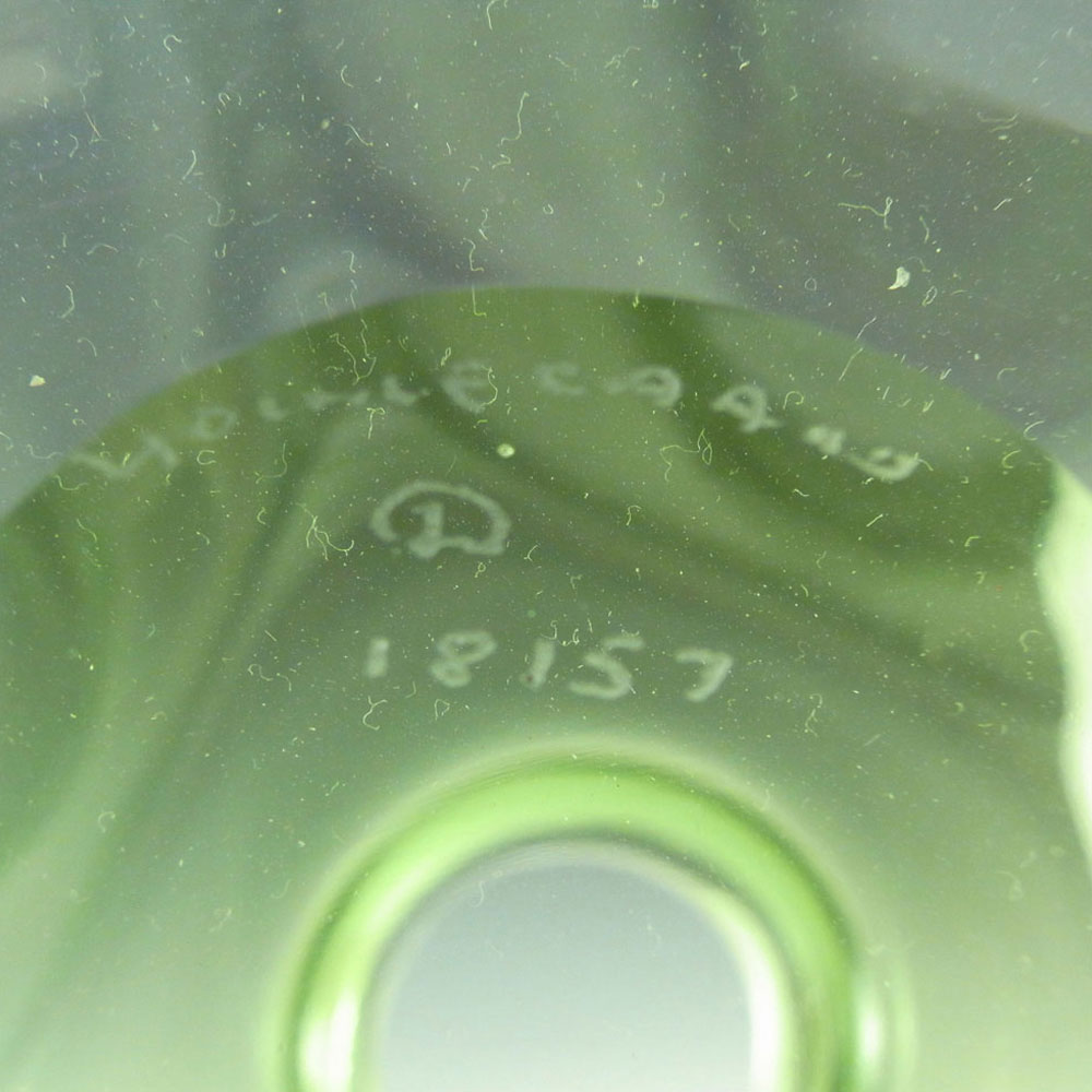 (image for) Holmegaard #18157 Per Lutken Green Glass 'Majgrøn' Vase - Signed - Click Image to Close