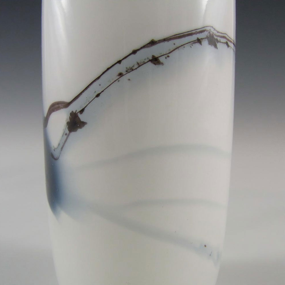 Holmegaard 'Atlantis' White Glass 5.75" Vase by Michael Bang - Click Image to Close