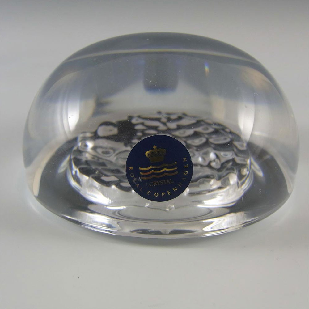 Holmegaard 'Pisces' Glass Paperweight by Torben Jørgensen - Labelled - Click Image to Close