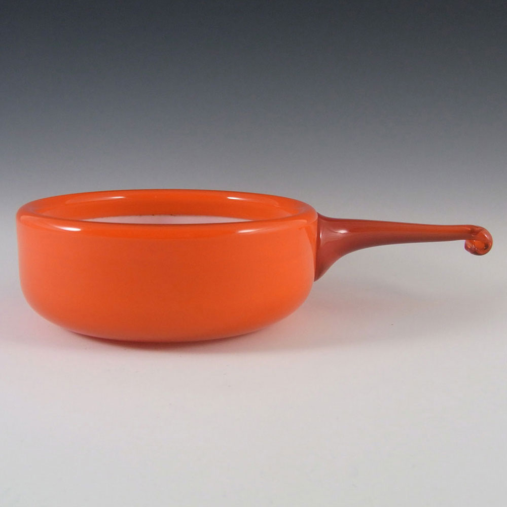 (image for) Holmegaard Palet Orange Cased Glass 'Herring' Bowl by Michael Mang - Click Image to Close