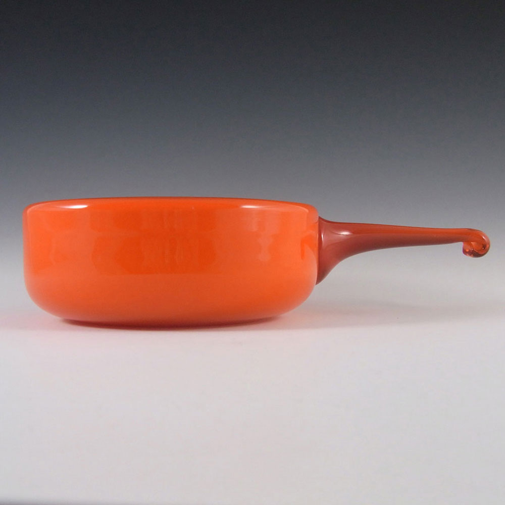 (image for) Holmegaard Palet Orange Cased Glass 'Herring' Bowl by Michael Mang - Click Image to Close