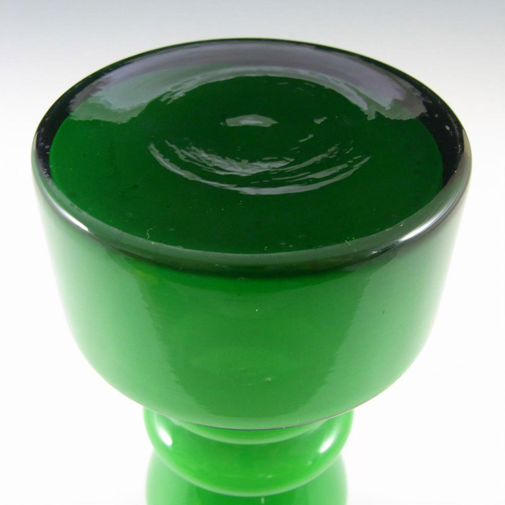 (image for) Japanese Green Cased Hooped Glass Vase - Swedish Style - Click Image to Close