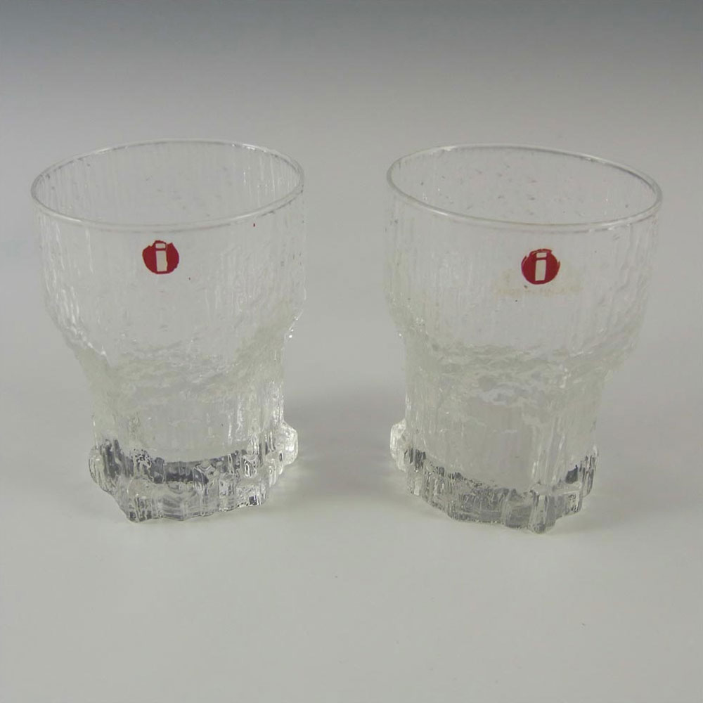(image for) Iittala Finnish Glass Aslak Shot Glasses by Tapio Wirkkala - Click Image to Close