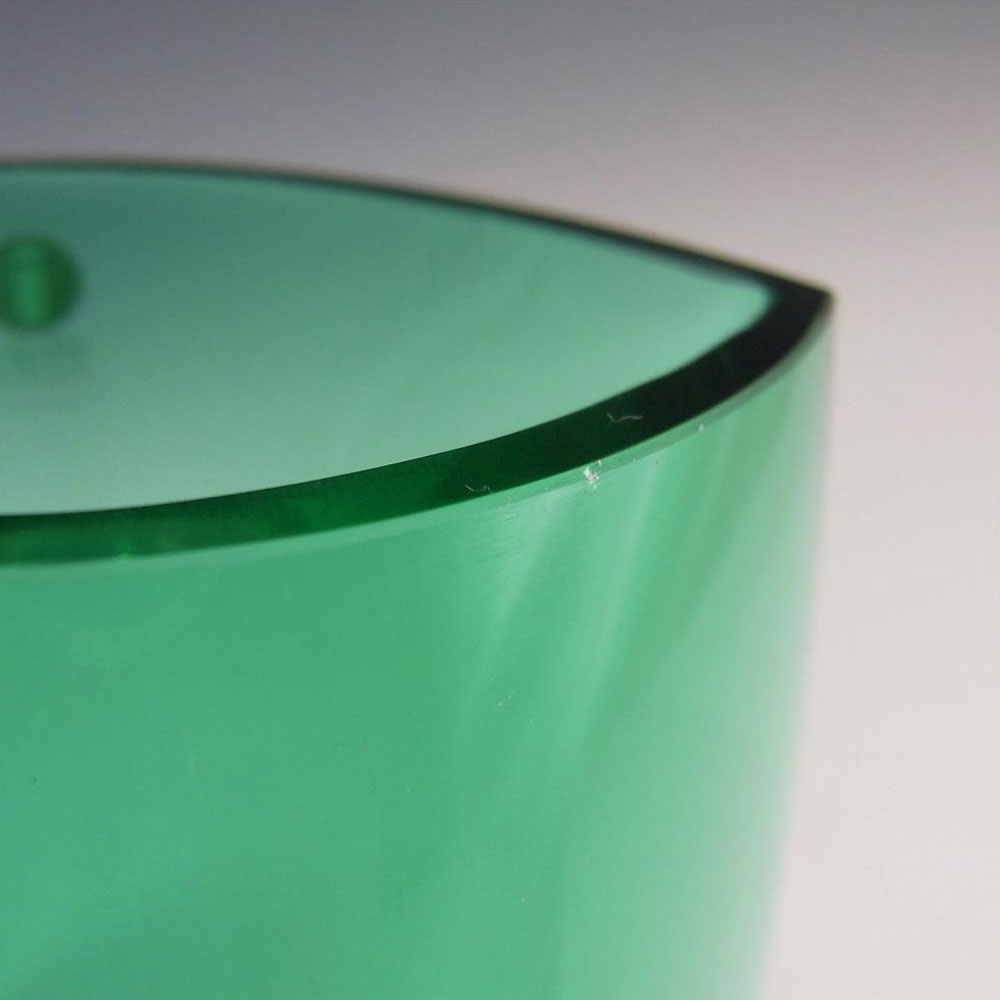 (image for) Iittala Tina Nordström Green Glass 'Leia' Vase - Label - Click Image to Close