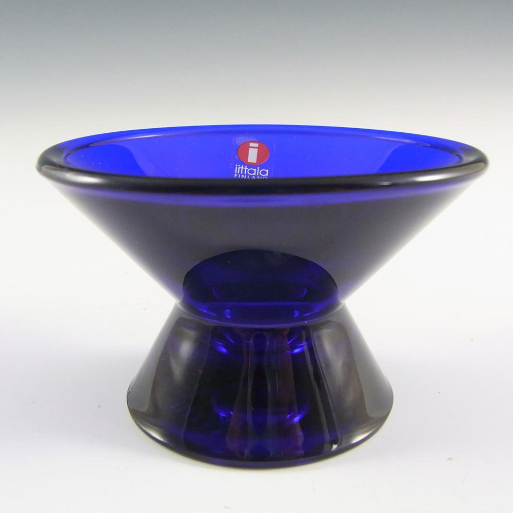 (image for) Iittala Blue Glass Kaj Franck 'Kartio' Candle Votive - Click Image to Close