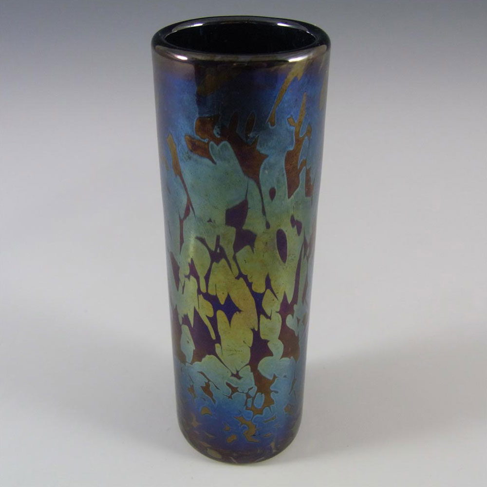 (image for) Isle of Wight Studio / Harris Blue Glass 'Lace' Vase - Click Image to Close