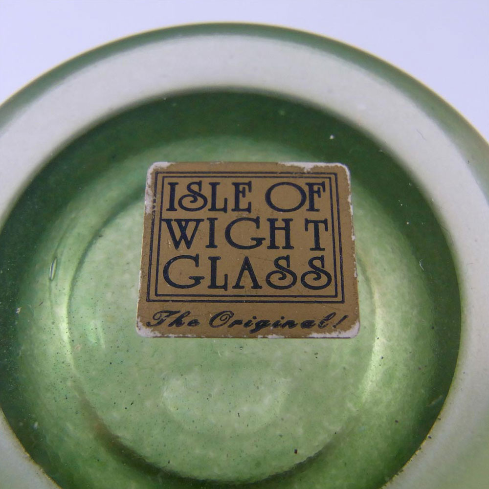 (image for) Isle of Wight Studio/Harris Green Glass Vase - Labelled - Click Image to Close