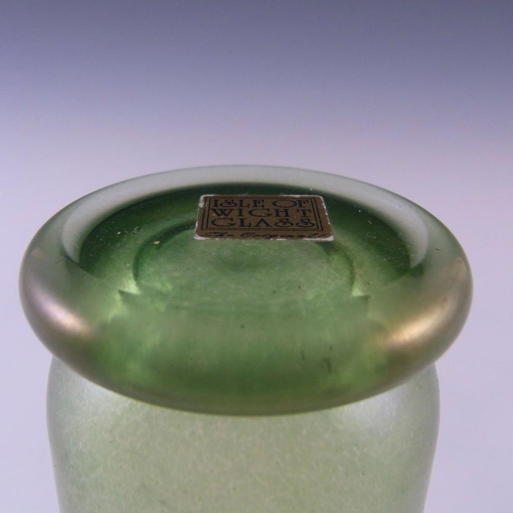 (image for) Isle of Wight Studio/Harris Green Glass Vase - Labelled - Click Image to Close