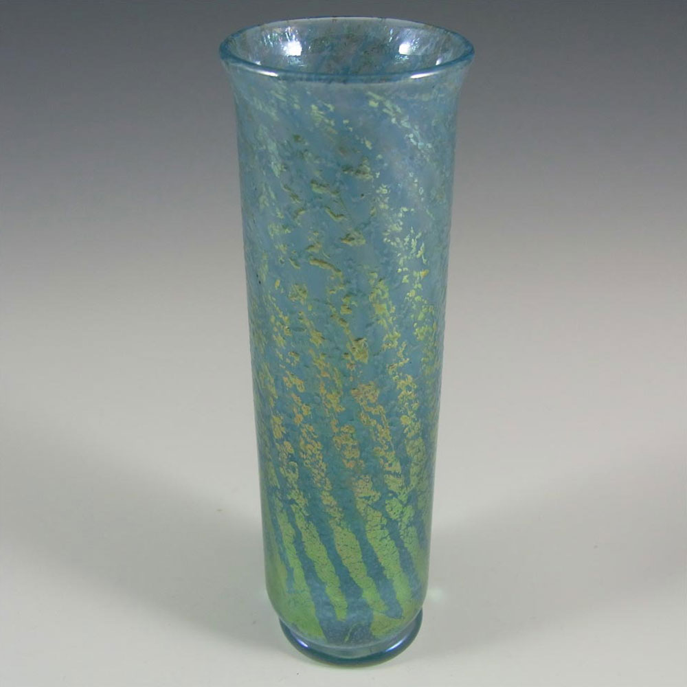 (image for) Isle of Wight Studio/Harris 'Victorian' Blue Glass Vase - Click Image to Close