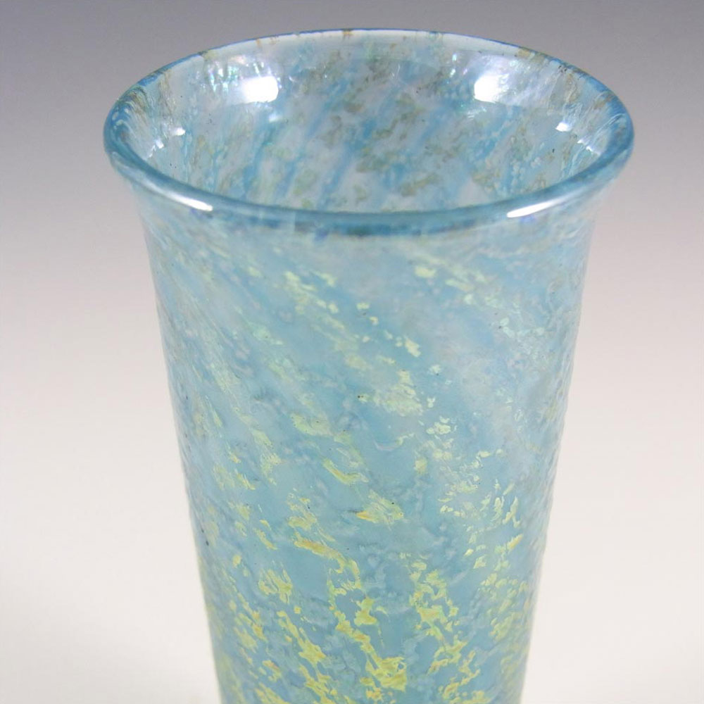 (image for) Isle of Wight Studio/Harris 'Victorian' Blue Glass Vase - Click Image to Close