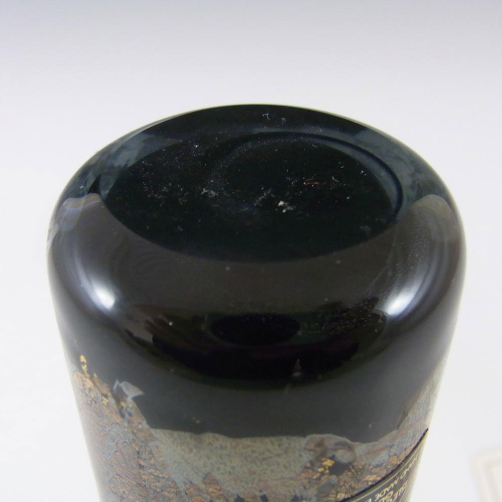 Isle of Wight Studio/Harris 'Azurene Black' Glass Vase - Click Image to Close