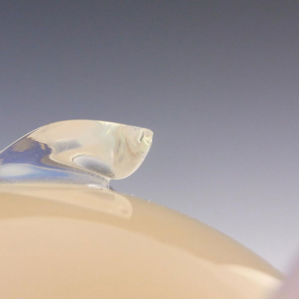 (image for) Seguso Vetri d'Arte #9754 Opaline Glass Owl Paperweight by Flavio Poli - Click Image to Close