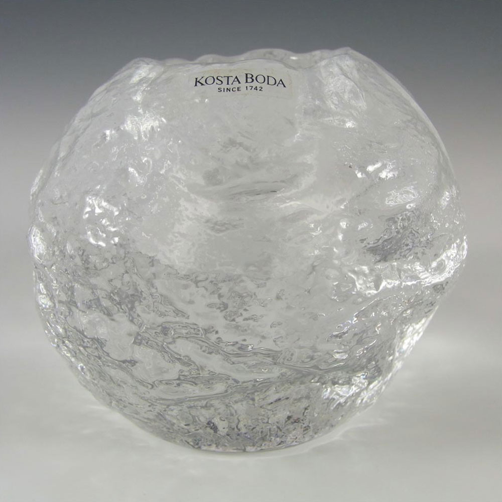 Kosta Boda Glass 'Snowball' Candle Votive - Ann Warff - Click Image to Close