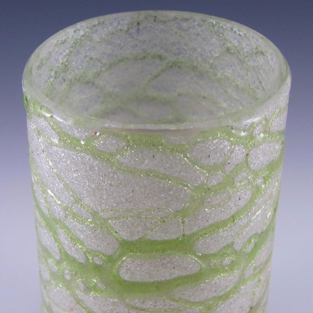 (image for) Kralik Art Nouveau 1900's Glass 'Silveria' Threaded Vase - Click Image to Close