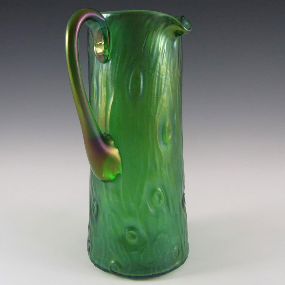 (image for) Loetz / Lötz Art Nouveau 1900's Glass Creta Rusticana Jug/Vase - Click Image to Close