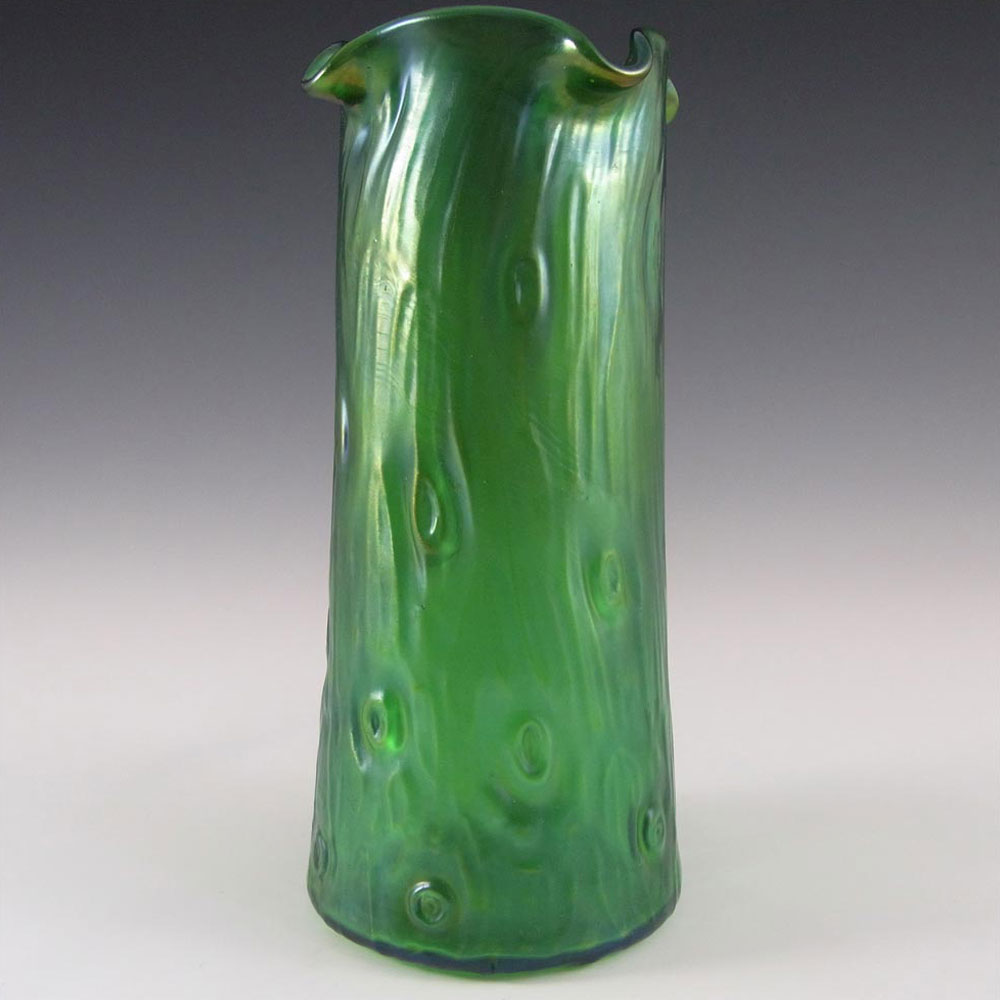 (image for) Loetz / Lötz Art Nouveau 1900's Glass Creta Rusticana Jug/Vase - Click Image to Close