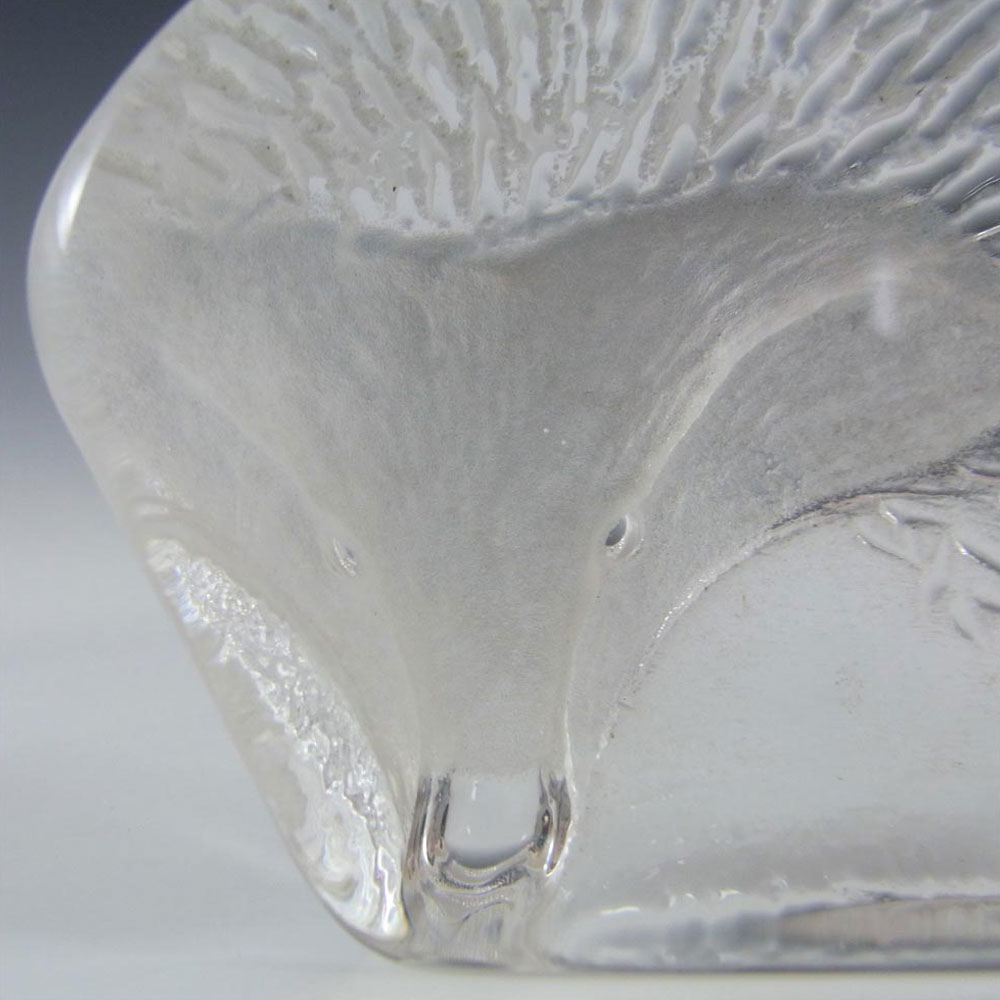 Mats Jonasson / Royal Krona #33144 Glass Hedgehog Paperweight - Signed - Click Image to Close