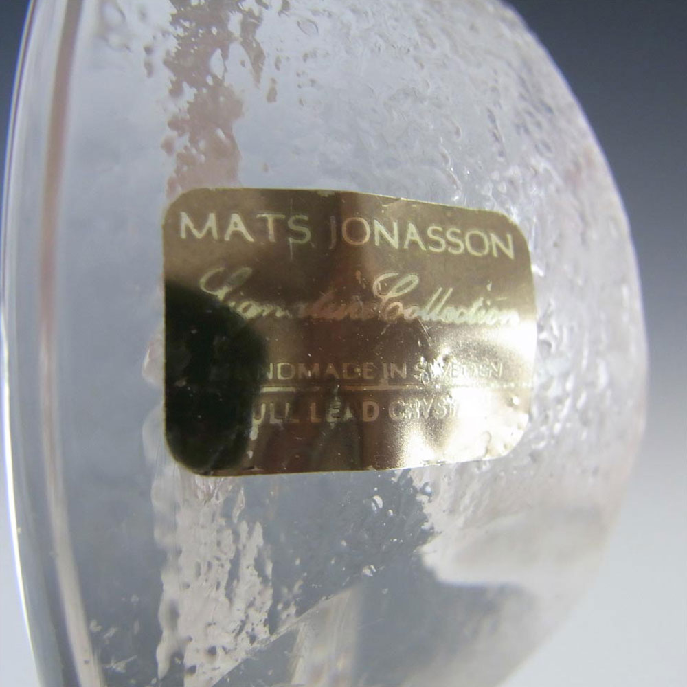 Mats Jonasson #9177 Glass Fox Paperweight - Signed - Click Image to Close