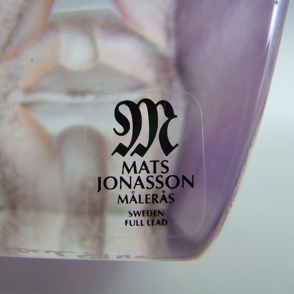 Mats Jonasson #88160 Glass Paperweight Geno Masqot Sculpture - Click Image to Close
