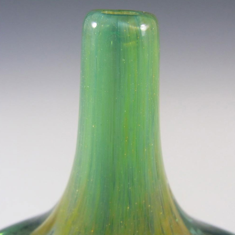 (image for) Mdina Maltese Glass Cut Ice 'Lollipop' Vase - Signed - Click Image to Close