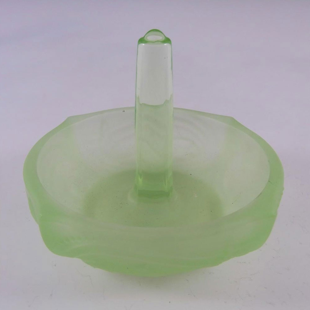 (image for) Walther Art Deco Uranium Glass 'Nymphen' Ring Dish - Click Image to Close