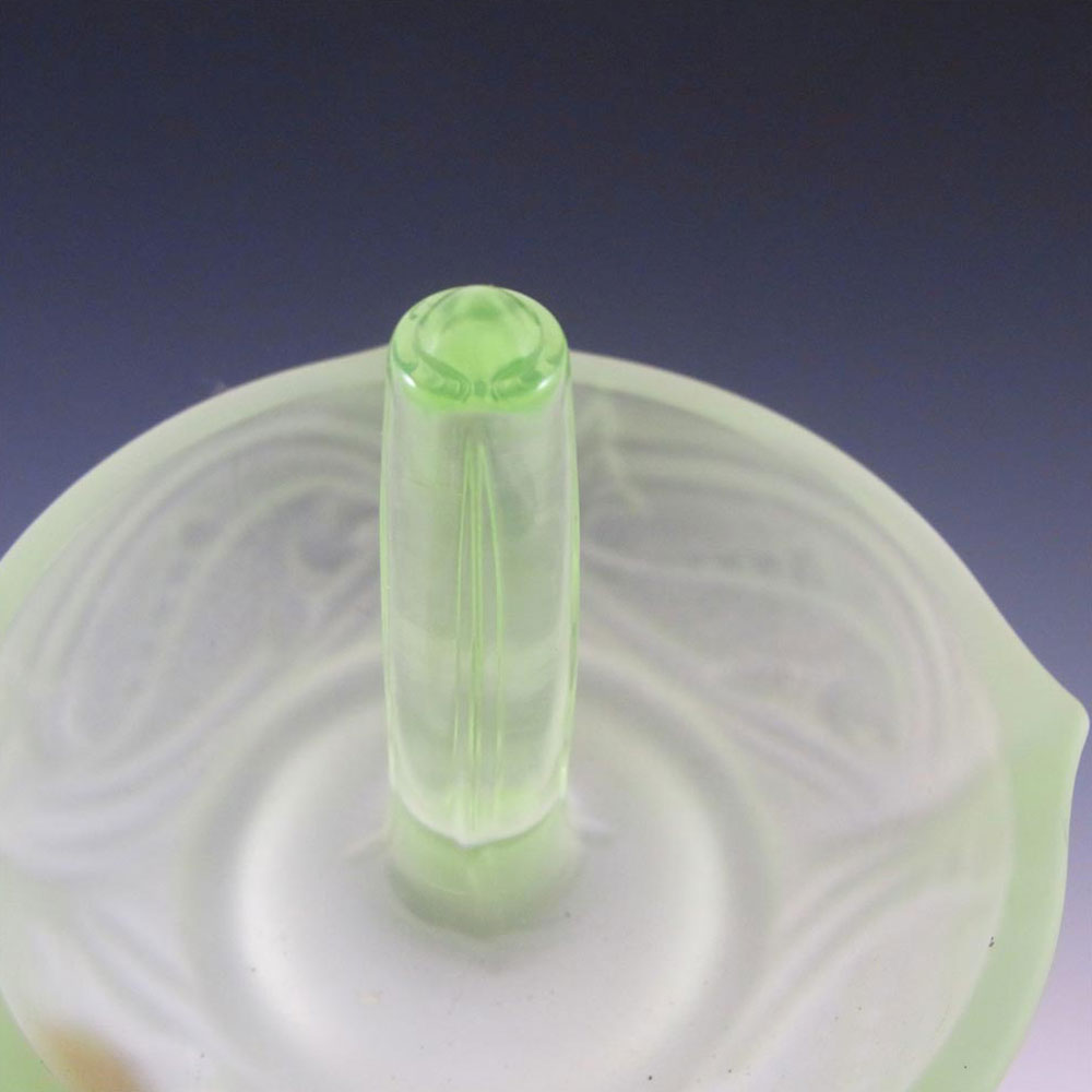 (image for) Walther Art Deco Uranium Glass 'Nymphen' Ring Dish - Click Image to Close