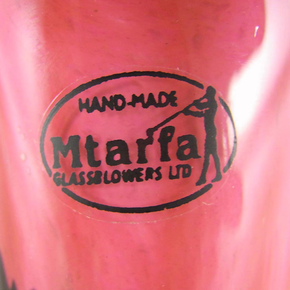 (image for) Mtarfa Organic Purple & Pink Glass Vase - Signed - Click Image to Close