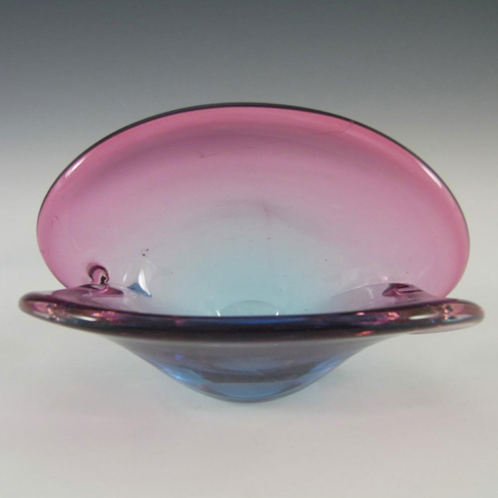 (image for) Seguso Dalla Venezia Murano & Pink Glass Clam Bowl/Vase - Click Image to Close