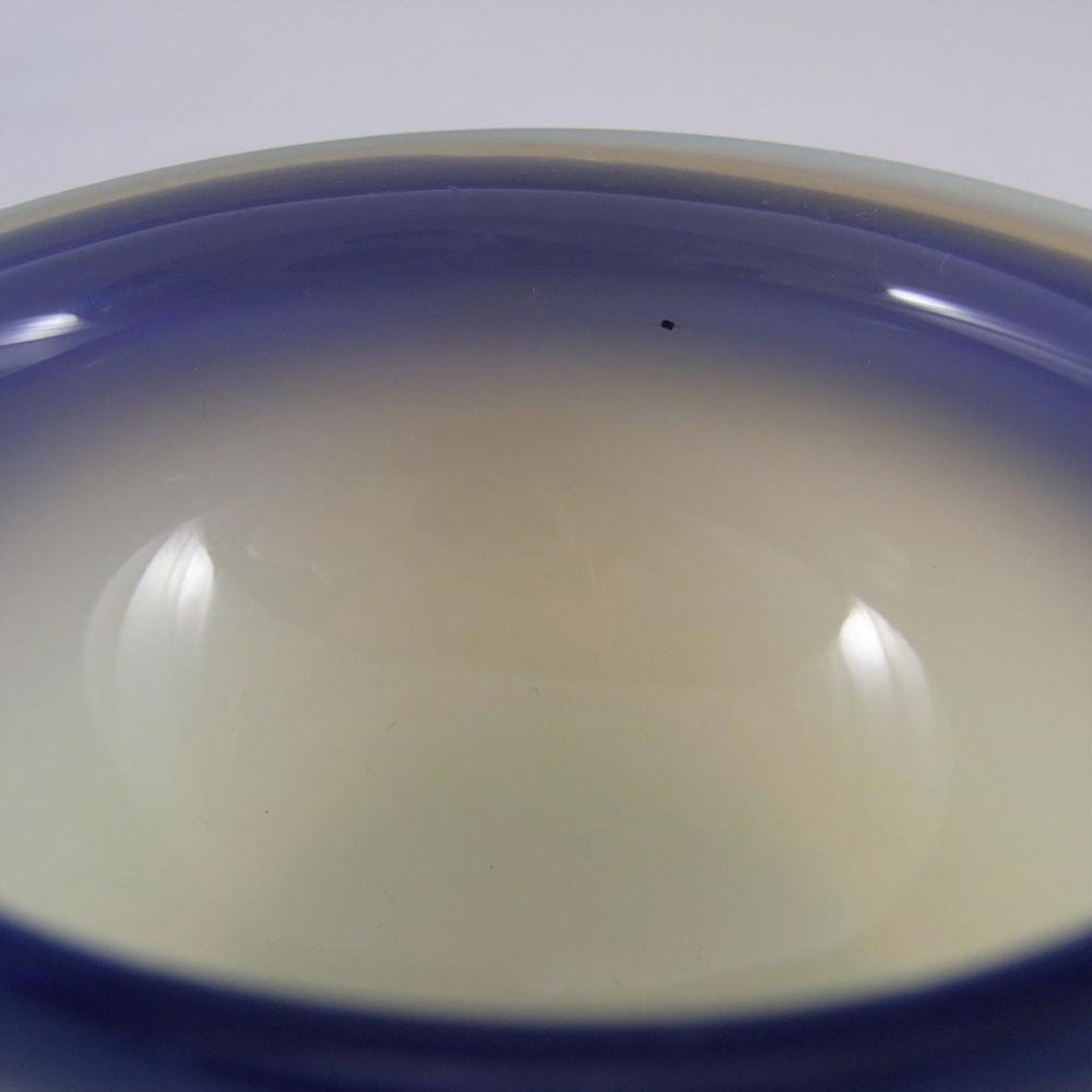 (image for) Murano Purple & Opalescent White Lattimo Glass Bowl - Click Image to Close