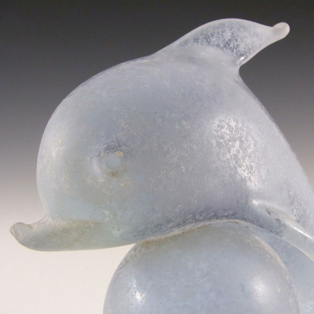 (image for) V. Nason & Co Murano 'Scavo' Glass Dolphin Sculpture - Click Image to Close