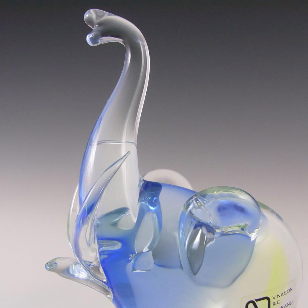 (image for) V. Nason & Co Murano Glass Elephant Sculpture - Labelled - Click Image to Close