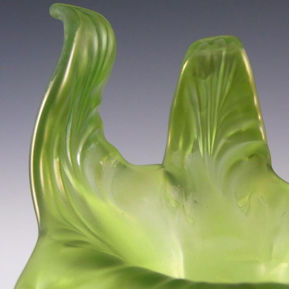 (image for) Kralik Art Nouveau 1900's Iridescent Floriform Glass Vase - Click Image to Close