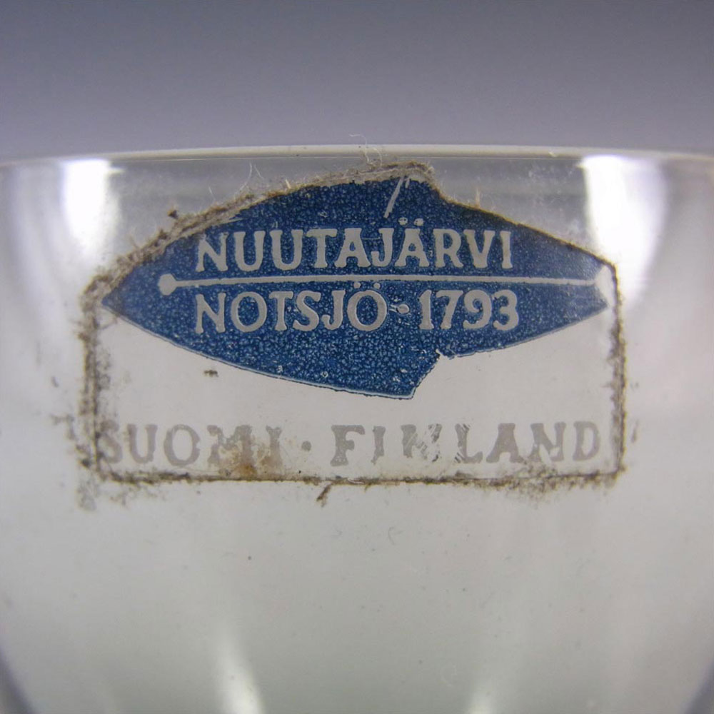 (image for) Nuutajarvi/Notsjo 'Marja' Smoky Shot Glass or Mini Vase - Click Image to Close