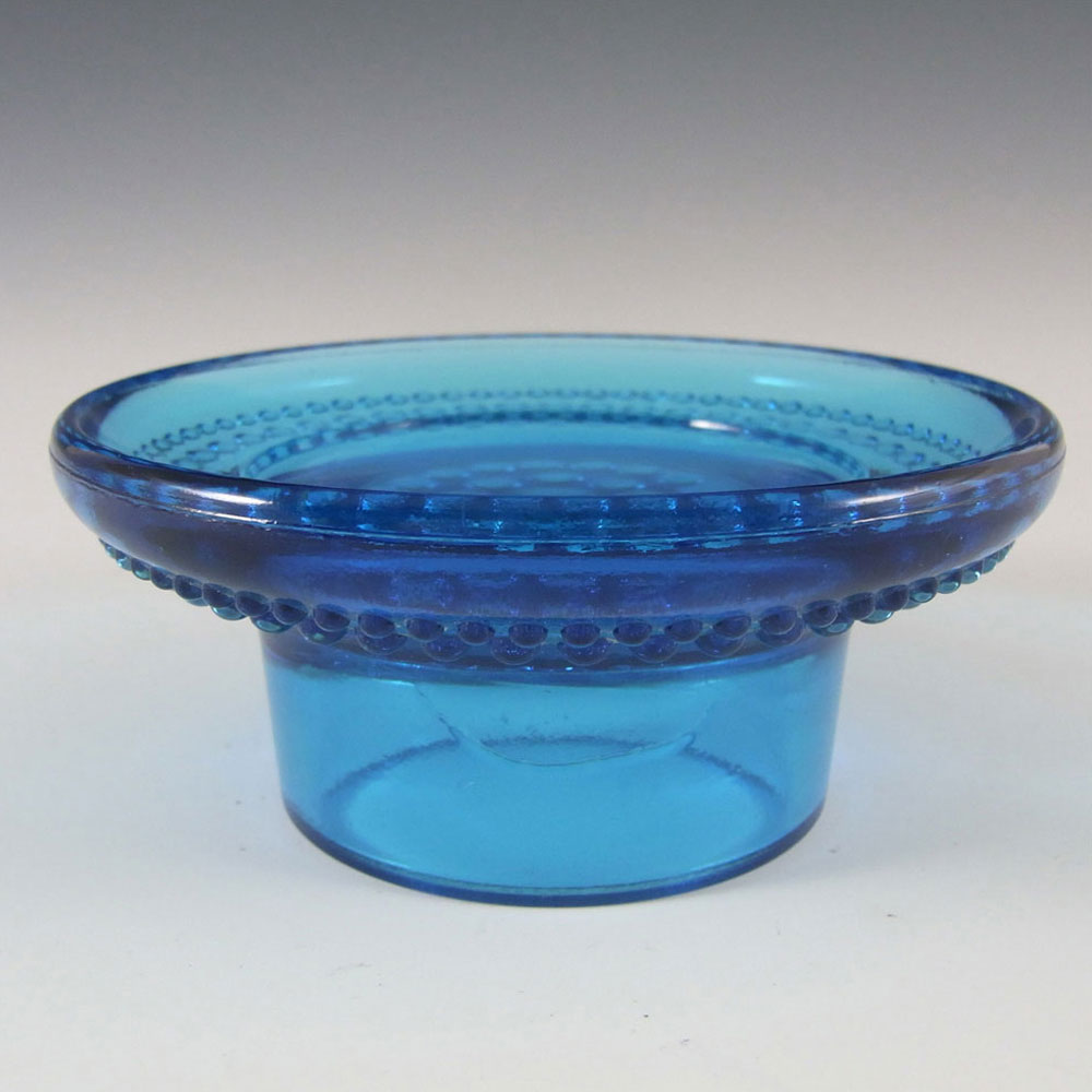 (image for) Cascade / Wood Bros Blue Glass 'Kastehelmi' Candle Holder - Click Image to Close