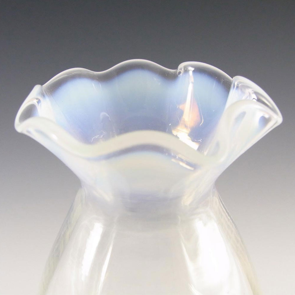 (image for) Victorian 1890's Opalescent Glass Vase - Click Image to Close