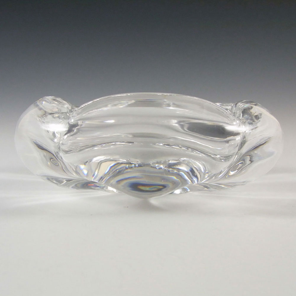 Orrefors 1950s Scandinavian Glass Polaris Bowl - Signed - Click Image to Close
