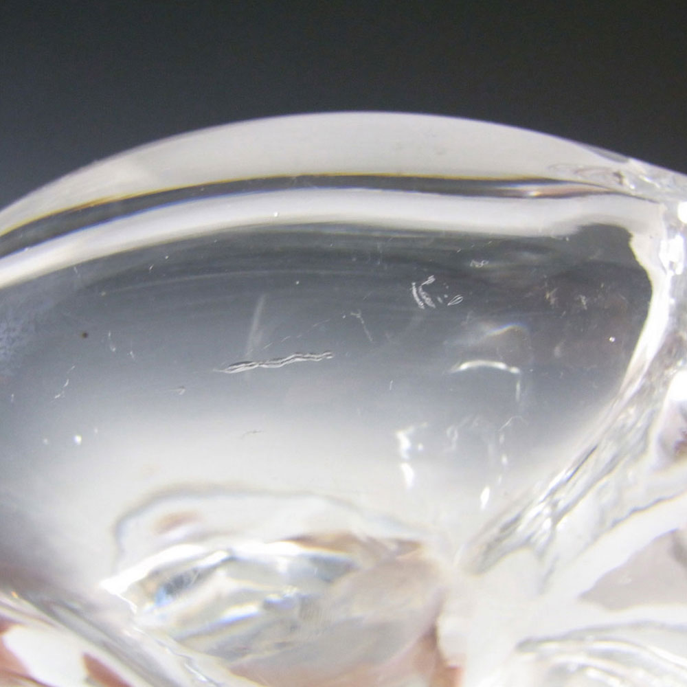 (image for) Orrefors 1950s Scandinavian Glass Polaris Bowl - Signed - Click Image to Close