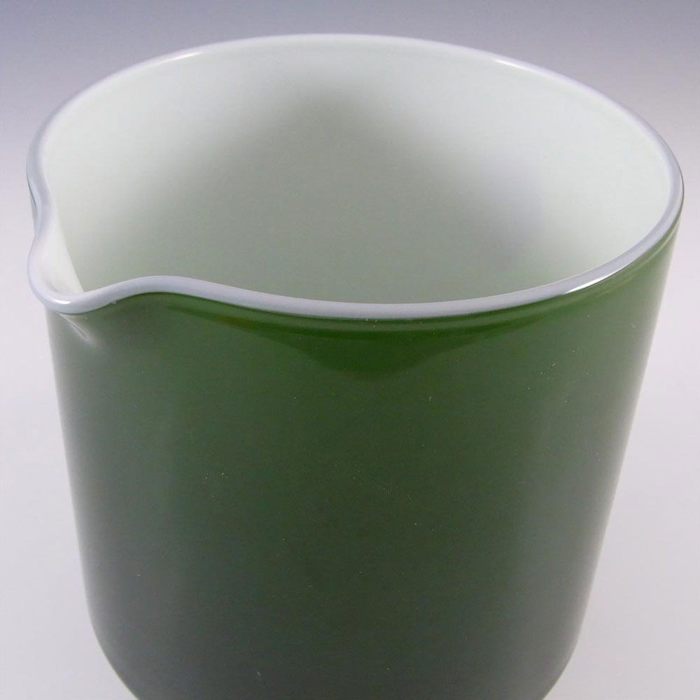 Holmegaard Palet Green Cased Glass Jug by Michael Bang - Click Image to Close