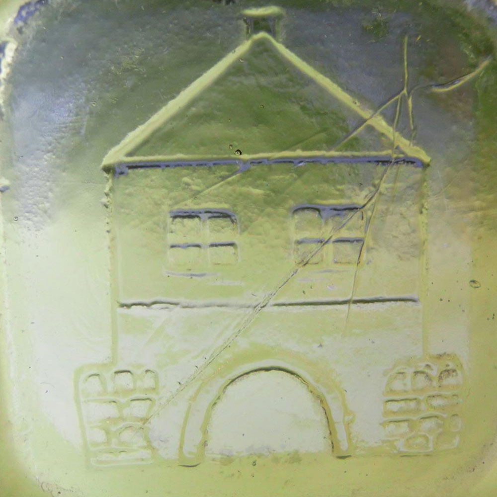 PLUS Glashytta 1970s Green Glass Bowl - Richard Duborgh - Click Image to Close