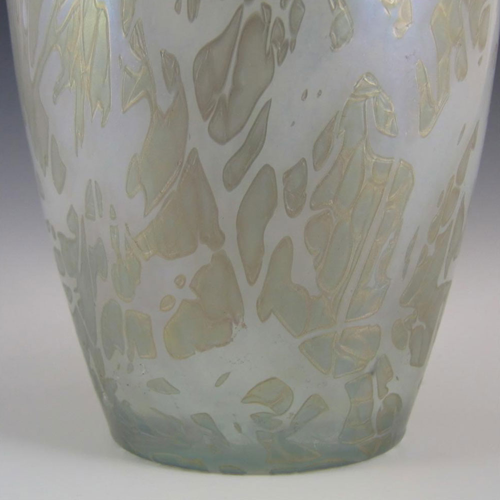 (image for) Royal Brierley Iridescent Glass 'Studio' Vase - Marked - Click Image to Close