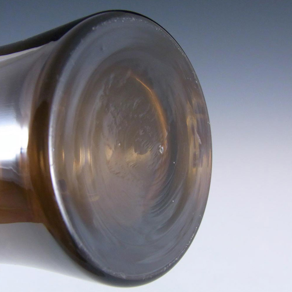 (image for) Riihimaki #1581 Riihimaen Lasi Oy Brown Glass Vase - Click Image to Close