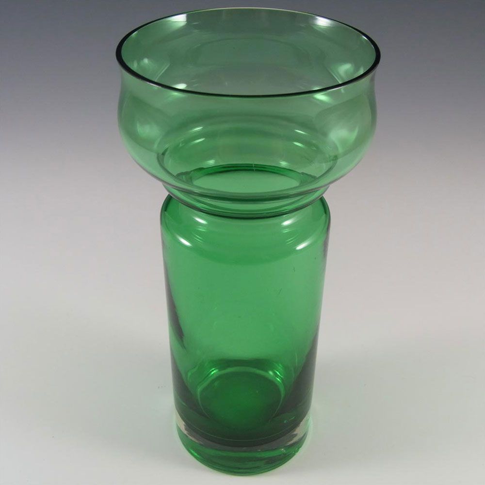 Riihimaki #1514 Riihimaen Green Glass 'Tulppaani' Vase - Click Image to Close