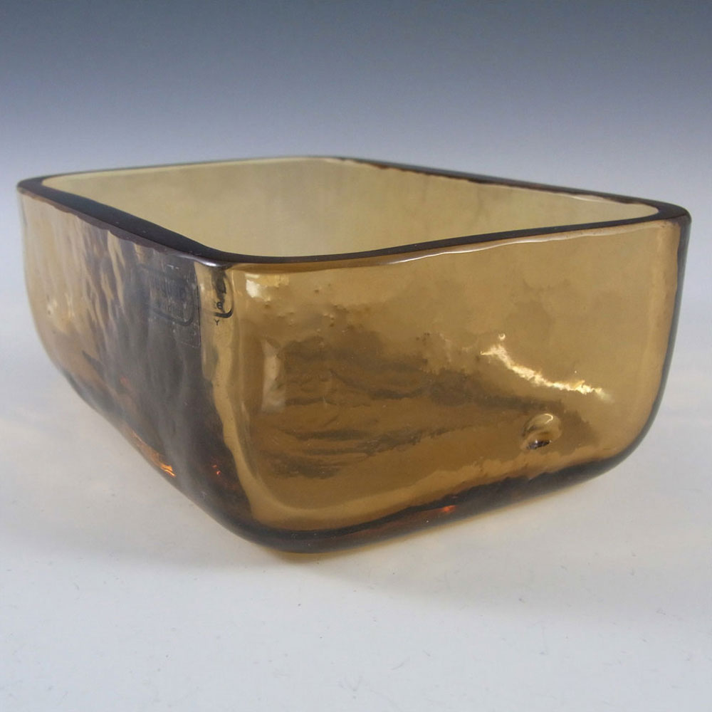 (image for) Seguso Vetri d'Arte Murano Amber Glass Bowl - Labelled - Click Image to Close
