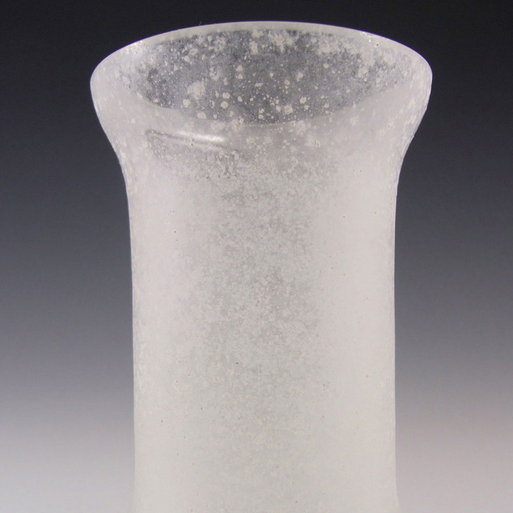 (image for) Seguso Vetri d'Arte Murano Glass 'Scavo' Vase, Labelled - Click Image to Close