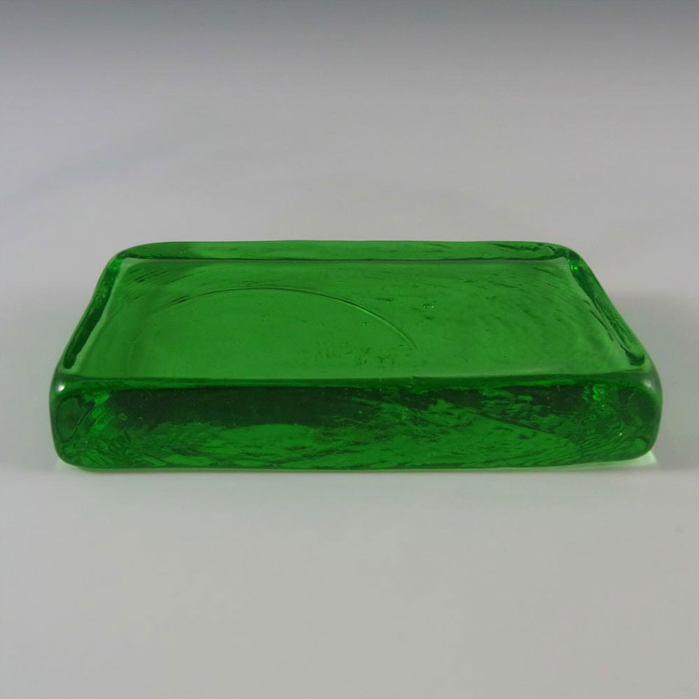 (image for) Lindshammar 1970's Swedish Green Glass Architectural Slab - Click Image to Close