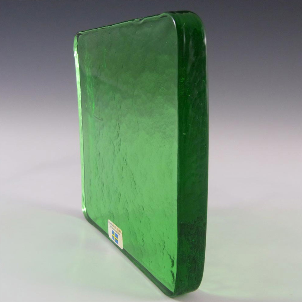 (image for) Lindshammar Swedish Green Glass Architectural Slab - Click Image to Close