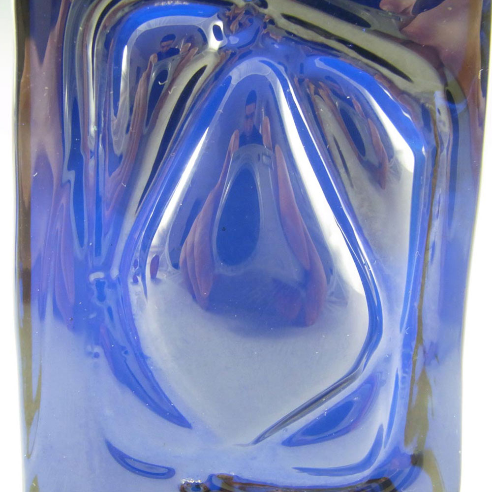 (image for) Lindshammar 1970's Swedish Blue Glass Architectural Slab - Click Image to Close