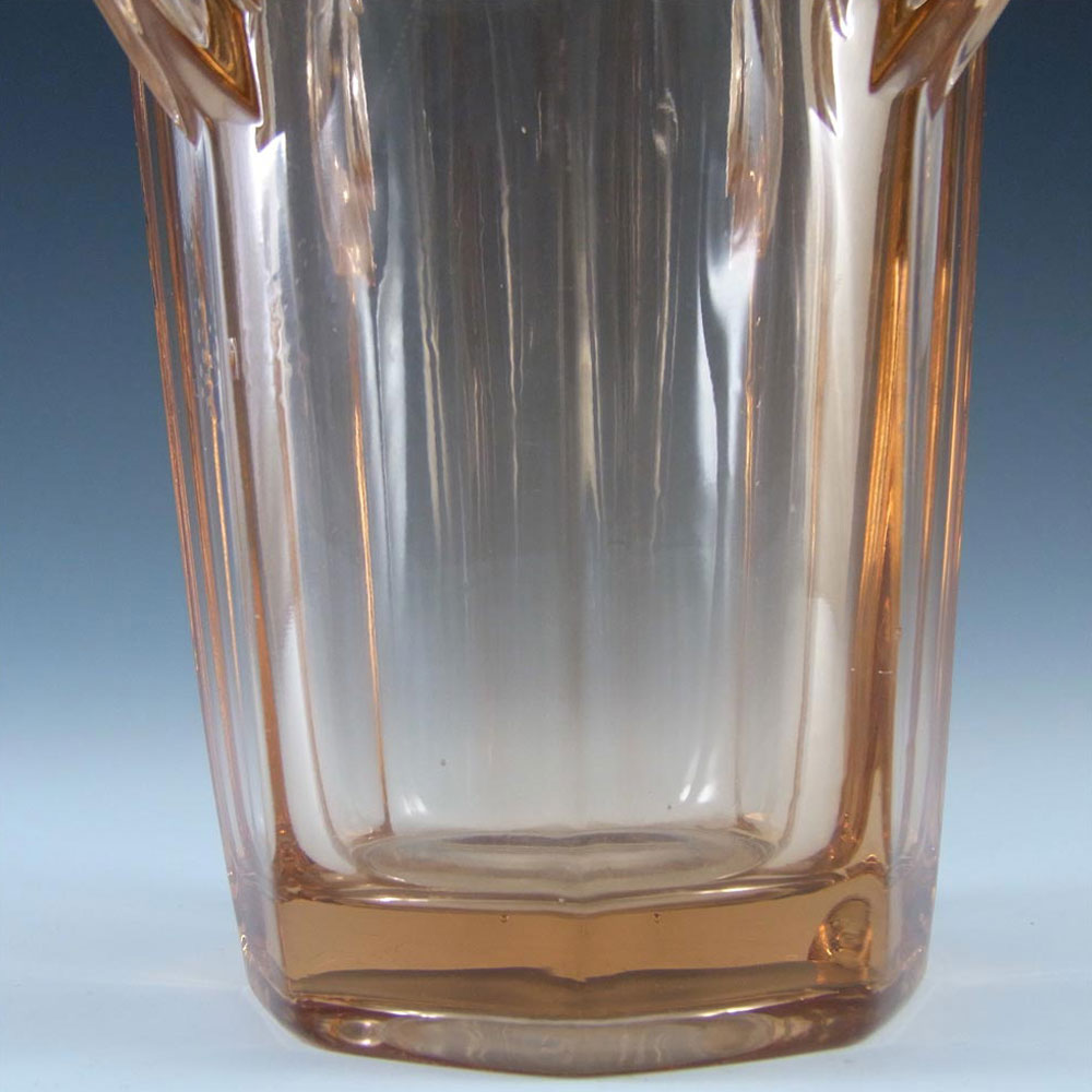 Sowerby #2597 Art Deco 1930's 'Rosalin' Pink Glass Vase - Click Image to Close