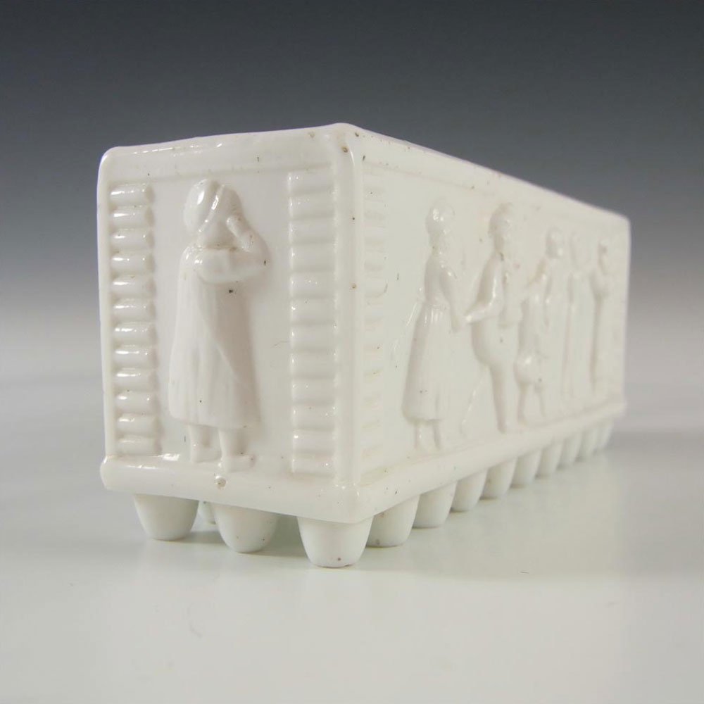 (image for) Sowerby #1293½ Victorian White Milk Glass Posy Trough - Marked - Click Image to Close