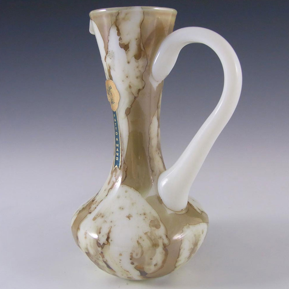 (image for) Stelvia Italian 'Fatto A Mano' Sandy Glass Vase/Jug - Click Image to Close